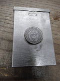 Vtg Metal Cigarette Case w/1961 1/4 90% Silver Balboa Republica De Panama Coin