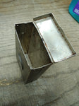 Vtg Metal Cigarette Case w/1961 1/4 90% Silver Balboa Republica De Panama Coin