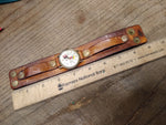 Vtg Bradley 50 Years Mickey Mouse Swiss Wrist Watch 1 Jewel Leather Strap Repair