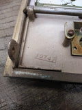 Vintage 1974 Federal Post Office Mail Box Door 5551 Frosted Glass Hinge Swings