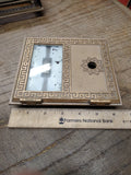 Vintage 1974 Federal Post Office Mail Box Door 5551 Frosted Glass Hinge Swings