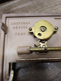 Vtg 1962 American Device Post Office Mail Box Door Hinge Swings 6.5" x 5.75"
