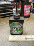 Vtg General Petroleum Corp Gasoline and Lubricants 1/2 Pint Thumb Oiler Can!