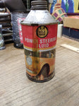 Vtg Gold Eagle Power Steering Fluid 12 Ounce 3/4 Full Cone Top Can!