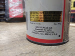 Vtg Gold Eagle Power Steering Fluid 12 Ounce 3/4 Full Cone Top Can!