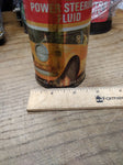 Vtg Gold Eagle Power Steering Fluid 12 Ounce 3/4 Full Cone Top Can!