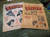 Vtg 1966 2 Pc #5 #7 Complete Story BEATLES Magazine Lot John Paul George Ringo!