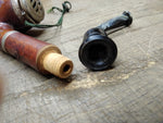 Vtg ARK Special Cherry Wood Smoking Tobacco Pipe with Wind Cap Nice Shape!