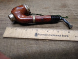 Vtg ARK Special Cherry Wood Smoking Tobacco Pipe with Wind Cap Nice Shape!