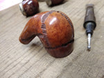 Vtg Whitehall Bent Imported Briar Italy Smoking Tobacco Pipe Stinger Nice Shape!