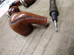 Vtg Whitehall Bent Imported Briar Italy Smoking Tobacco Pipe Stinger Nice Shape!