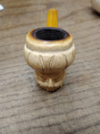 Vtg Moderately Smoked Meerschaum Sultan w/Turban Smoking Tobacco Pipe Nice Shape
