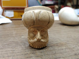 Vtg Moderately Smoked Meerschaum Sultan w/Turban Smoking Tobacco Pipe Nice Shape