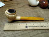 Vtg Moderately Smoked Meerschaum Sultan w/Turban Smoking Tobacco Pipe Nice Shape