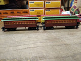 Vtg TYCO HO Scale 99 Santa Fe Steam Locomotive Tender and 7 Cars Boxes Working!