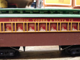 Vtg TYCO HO Scale 99 Santa Fe Steam Locomotive Tender and 7 Cars Boxes Working!
