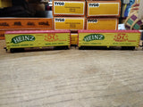 Vtg TYCO HO Scale 99 Santa Fe Steam Locomotive Tender and 7 Cars Boxes Working!