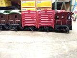 Vtg TYCO HO Scale 99 Santa Fe Steam Locomotive Tender and 7 Cars Boxes Working!