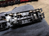 Vtg TYCO HO Scale 99 Santa Fe Steam Locomotive Tender and 7 Cars Boxes Working!