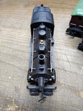 Vtg TYCO HO Scale 99 Santa Fe Steam Locomotive Tender and 7 Cars Boxes Working!