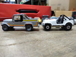 Vtg 2 Pc Hot Wheels Diecast Jeep Truck Lot 1980's CJ7 Scrambler