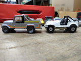 Vtg 2 Pc Hot Wheels Diecast Jeep Truck Lot 1980's CJ7 Scrambler