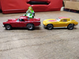 Vtg 2 Pc Hot Wheels Diecast Car Lot 1977-79 Mercedes Corvette 1957 T-Bird