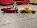 Vtg 2 Pc Hot Wheels Diecast Car Lot 1977-79 Mercedes Corvette 1957 T-Bird