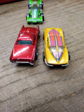 Vtg 2 Pc Hot Wheels Diecast Car Lot 1977-79 Mercedes Corvette 1957 T-Bird