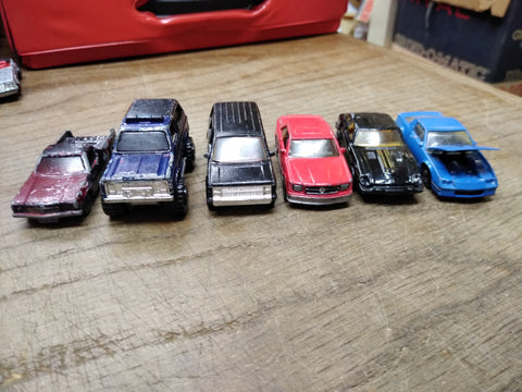Vtg 6 Pc Matchbox Diecast Car Lot Various Cars Trucks Van