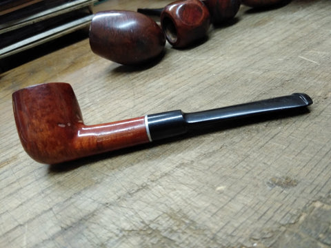 Vtg Thermofilter Imported Briar Billiard Shape Smoking Tobacco Pipe Good Shape!