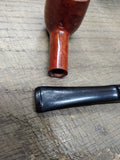 Vtg Thermofilter Imported Briar Billiard Shape Smoking Tobacco Pipe Good Shape!