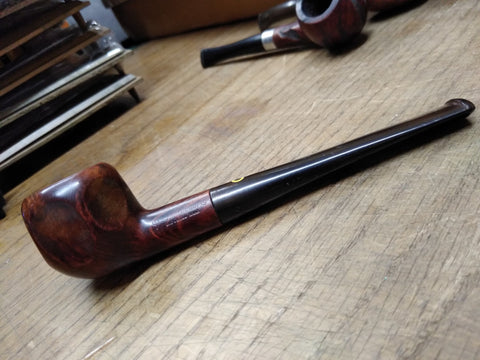 Vtg Yello Bole Imported Briar Honey Cured 6 Panel Smoking Tobacco Pipe w/Stinger