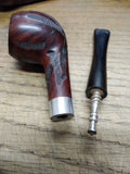 Vtg Integrity Imported Briar Rusticated Apple Smoking Tobacco Pipe w/Stinger!