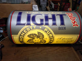 Vtg Pabst Cold Filtered Light Beer Can Illuminated Wall Hanging Bar Sign Works!