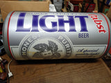 Vtg Pabst Cold Filtered Light Beer Can Illuminated Wall Hanging Bar Sign Works!