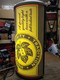 Vtg Pabst Cold Filtered Light Beer Can Illuminated Wall Hanging Bar Sign Works!