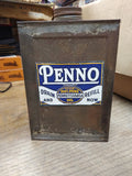 Vtg Penno Guaranteed 100% Pure Pennsylvania Oil Soldered 1/4 Gal Tin Can Nice!