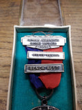 Vtg 1955 Loyal Hanning Long Rifles Fifty Yards Bench Rest Medal Ribbon Orig Box!