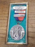 Vtg 1955 Loyal Hanning Long Rifles Fifty Yards Bench Rest Medal Ribbon Orig Box!