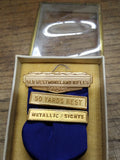 Vtg 1956 Westmoreland Rifles Pennsylvania Metallic Sights Gold Medal Orig Box!