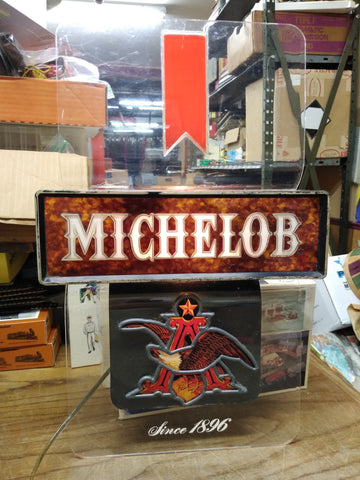 Vtg Michelob Beer Illuminated Wall Hanging Bar Sign Lights Up!