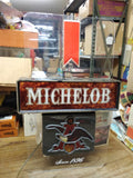 Vtg Michelob Beer Illuminated Wall Hanging Bar Sign Lights Up!