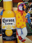 Vtg Corona Extra Beer Escape To Parrotdise Metal Wall Hanging Bar Sign 24" x 14"