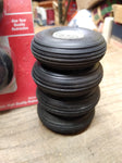 Vtg 9 Pc Radio Control CL Model Airplane Wheel Lot Great Planes Du Bro Sullivan