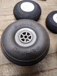 Vtg 9 Pc Radio Control CL Model Airplane Wheel Lot Great Planes Du Bro Sullivan