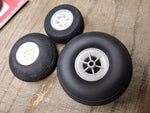 Vtg 9 Pc Radio Control CL Model Airplane Wheel Lot Great Planes Du Bro Sullivan