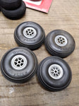 Vtg 9 Pc Radio Control CL Model Airplane Wheel Lot Great Planes Du Bro Sullivan