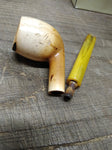 Vtg Unbranded Meerschaum Smoking Tobacco Pipe with Nice Stem and Patina!