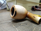 Vtg Unbranded Meerschaum Smoking Tobacco Pipe with Nice Stem and Patina!